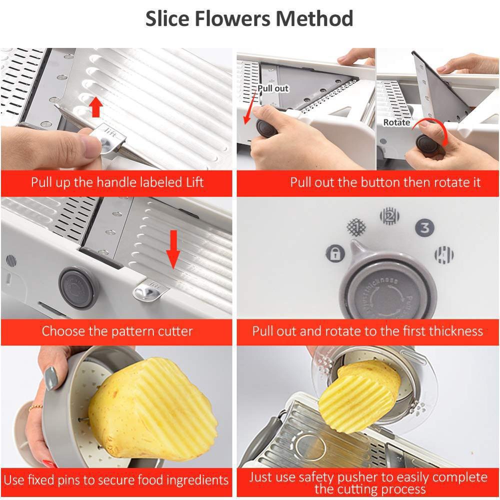 Adjustable Vegetable Stainless Steel Slicer-Maas