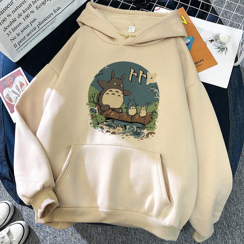 Anime Funny Cartoon Hoodie Women Spirited Away-Maas