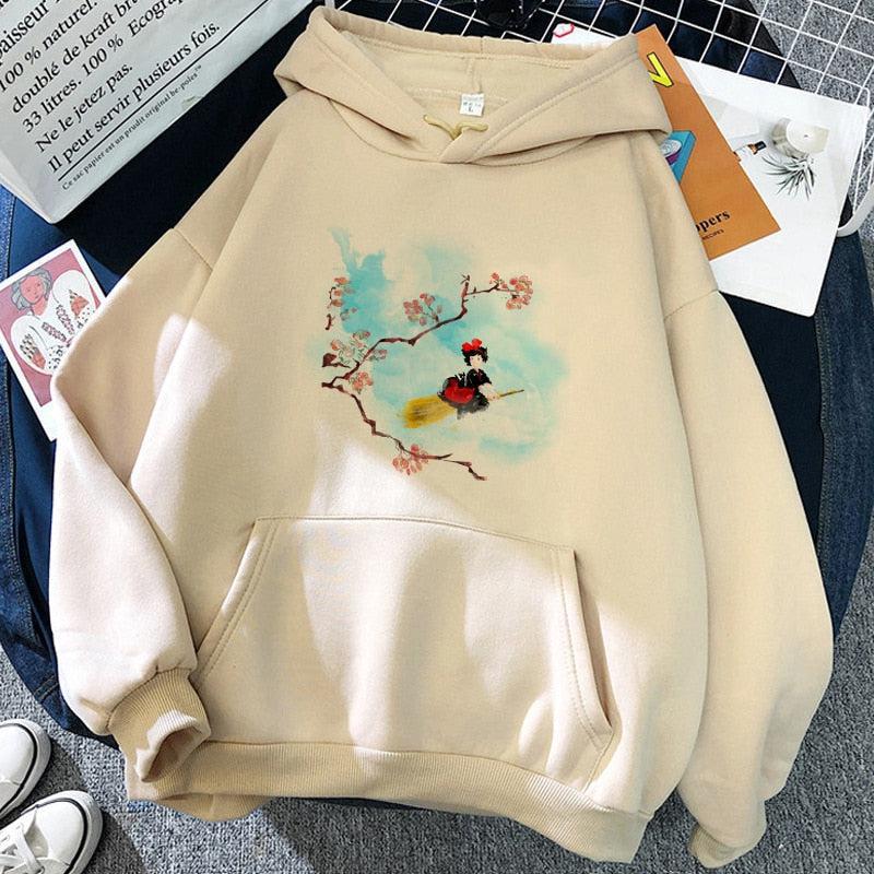 Anime Funny Cartoon Hoodie Women Spirited Away-Maas