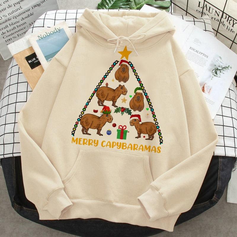 Capybara hoodies Women's anime printed-Maas