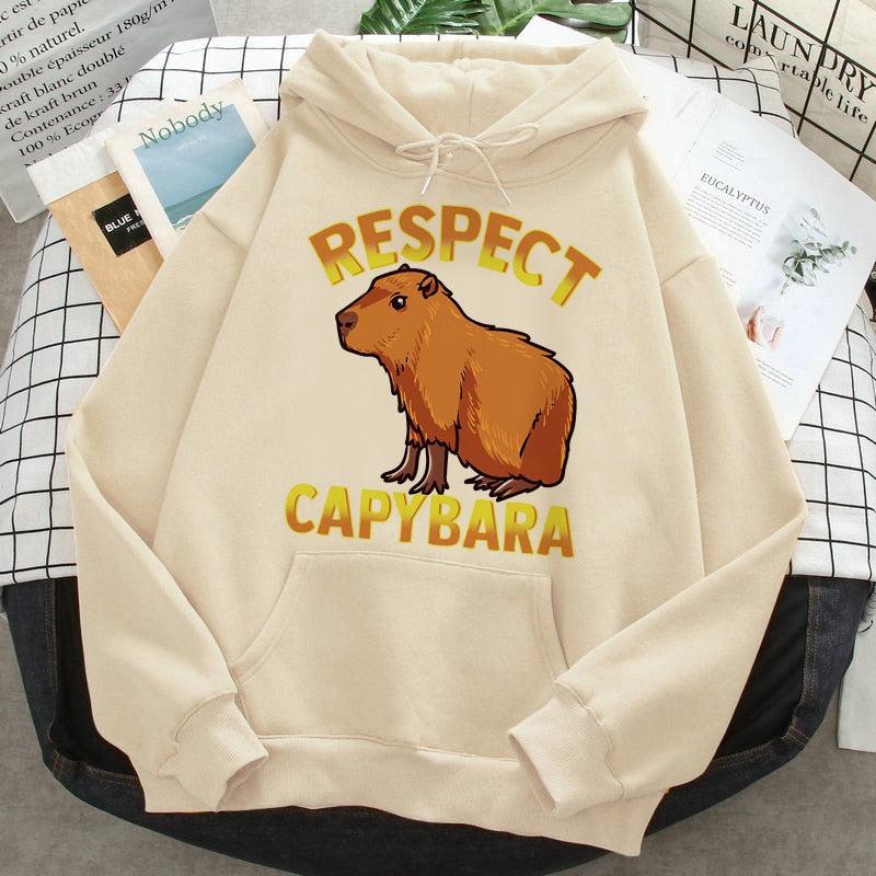 Capybara hoodies Women's anime printed-Maas