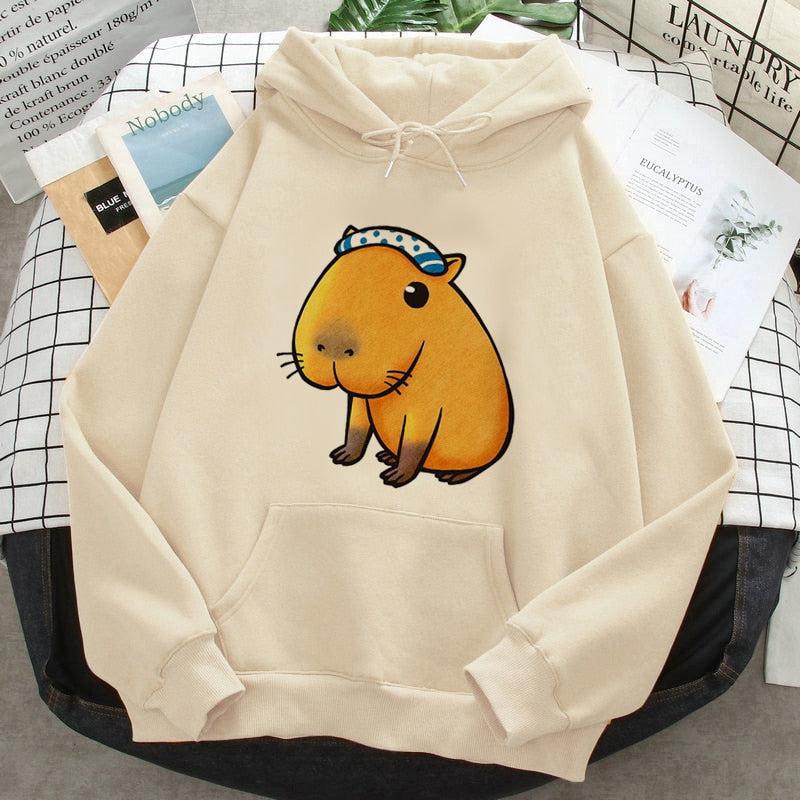 Capybara hoodies Women's anime printed-Maas