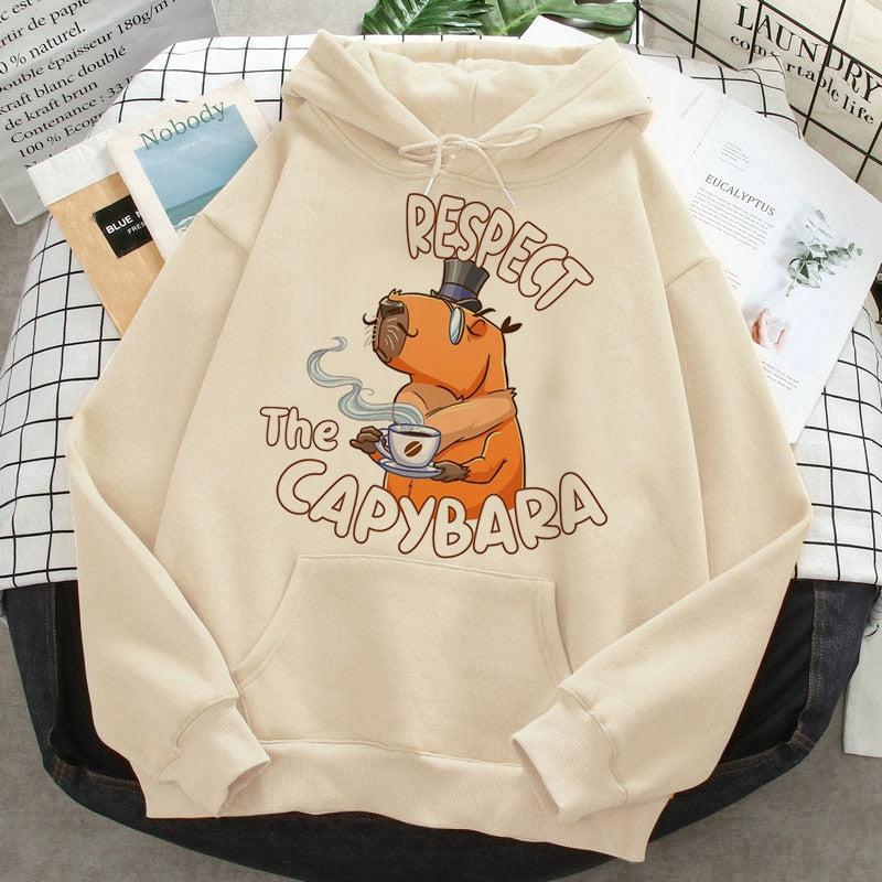 Capybara hoodies Women's anime printed-Maas