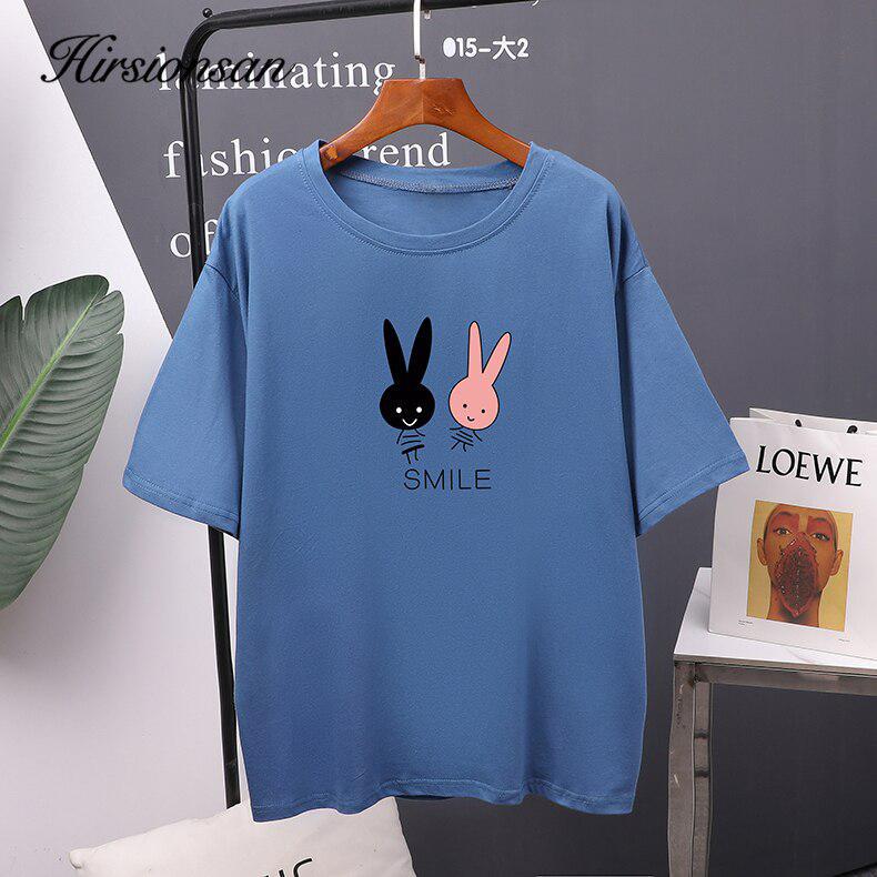 Cartoon Printed Cotton T-Shirt Tee-Maas