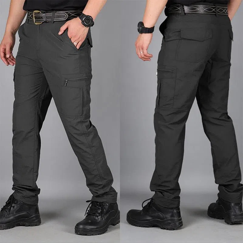 Casual Summer Cargo Pants Men Multiple Pocket Tactical Military Trousers-Maas