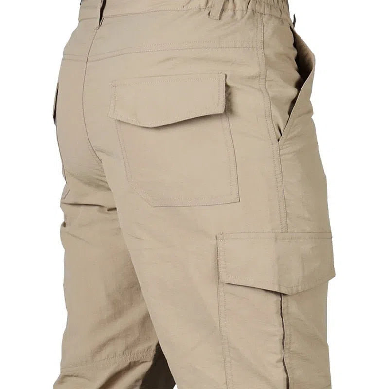 Casual Summer Cargo Pants Men Multiple Pocket Tactical Military Trousers-Maas