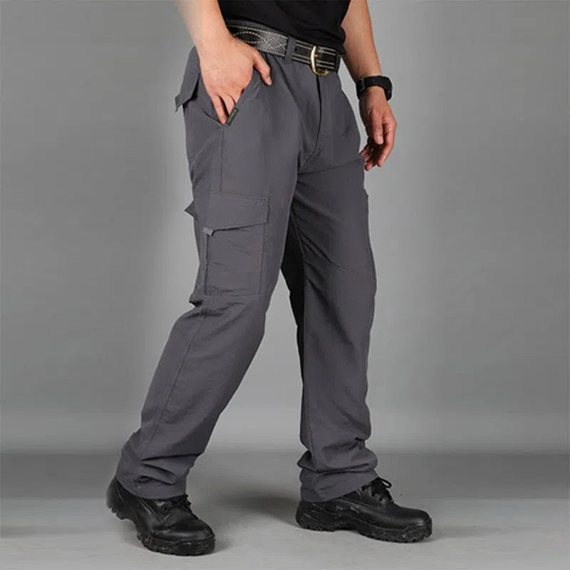 Casual Summer Cargo Pants Men Multiple Pocket Tactical Military Trousers-Maas