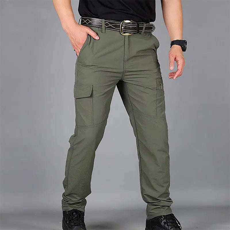 Casual Summer Cargo Pants Men Multiple Pocket Tactical Military Trousers-Maas