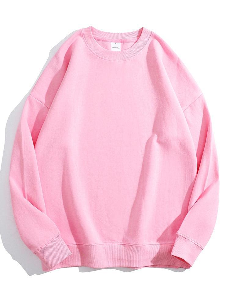 Cotton Oversized Sweatshirt Women Loose Streetwear Pullover-Maas