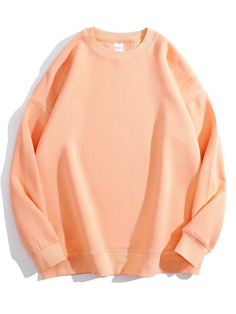 Cotton Oversized Sweatshirt Women Loose Streetwear Pullover-Maas