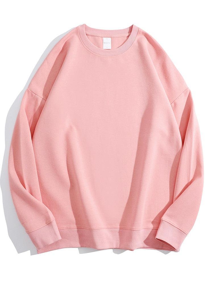 Cotton Oversized Sweatshirt Women Loose Streetwear Pullover-Maas