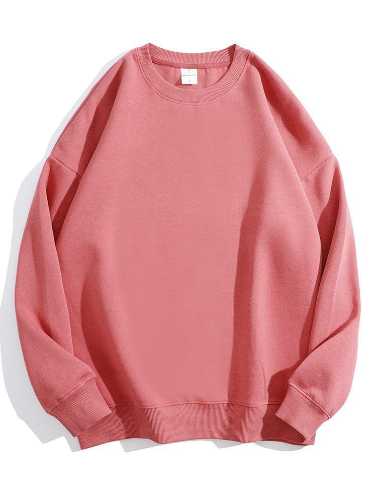 Cotton Oversized Sweatshirt Women Loose Streetwear Pullover-Maas