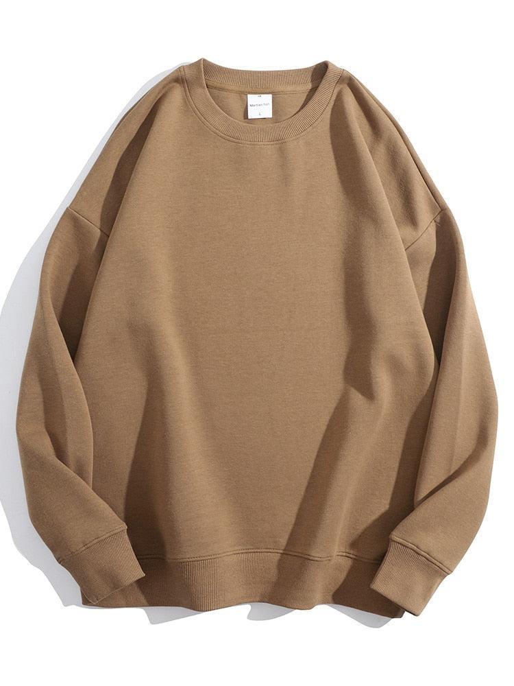 Cotton Oversized Sweatshirt Women Loose Streetwear Pullover-Maas