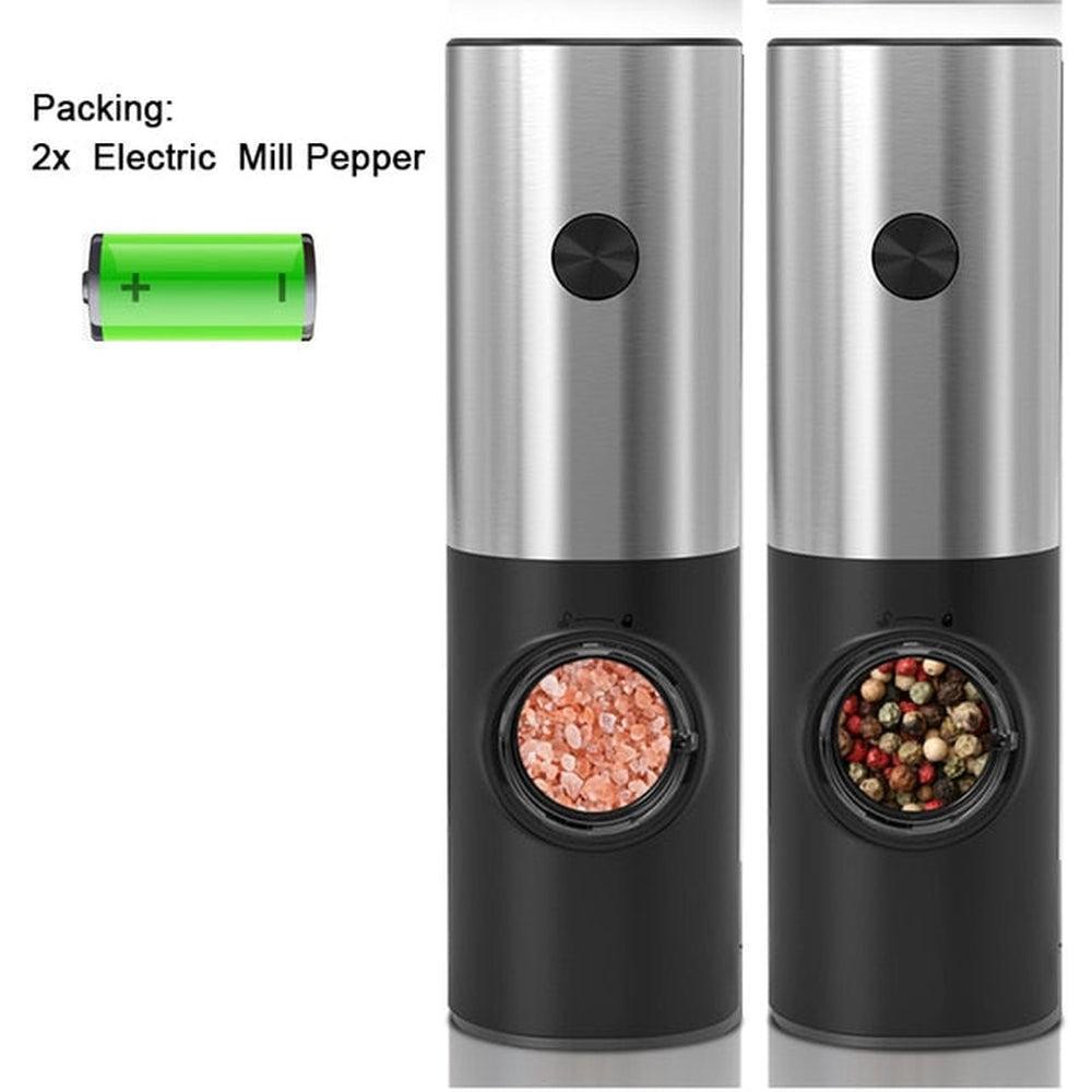 Electric Pepper And Salt Grinder With LED Light-Maas