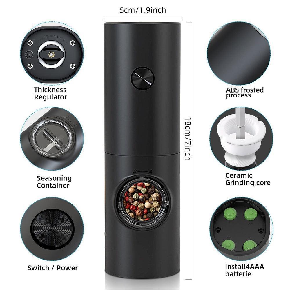 Electric Pepper And Salt Grinder With LED Light-Maas