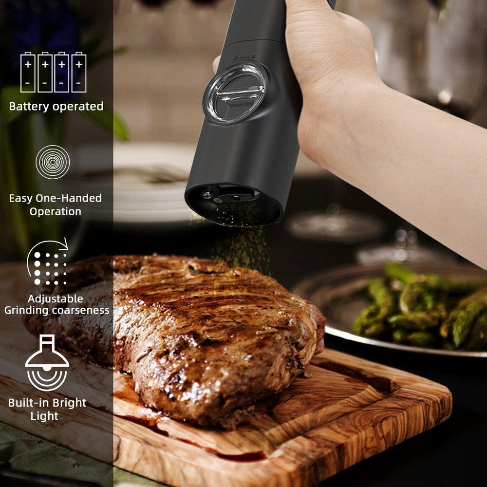 Electric Pepper And Salt Grinder With LED Light-Maas