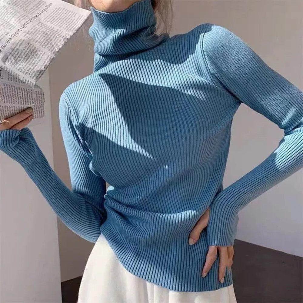 Heap collar Turtleneck Sweaters-Maas