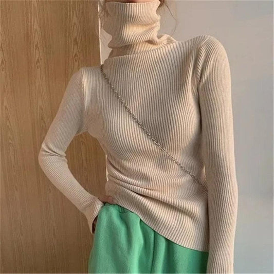 Heap collar Turtleneck Sweaters-Maas