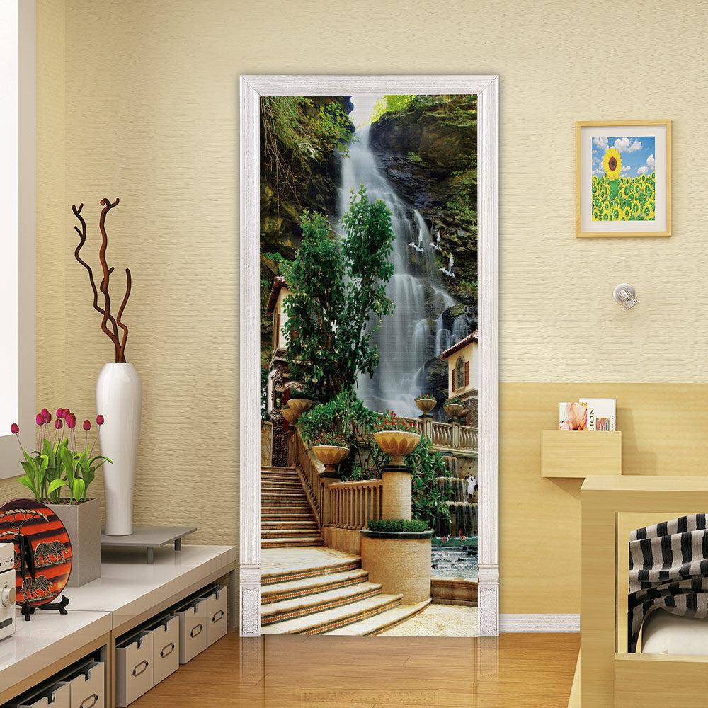 Landscape Door Stickers Removable-Maas