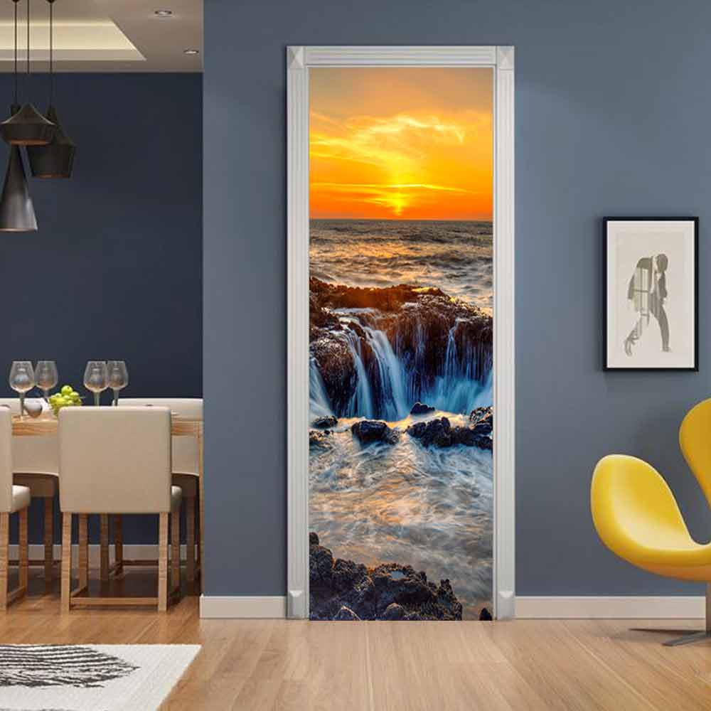 Landscape Door Stickers Removable-Maas