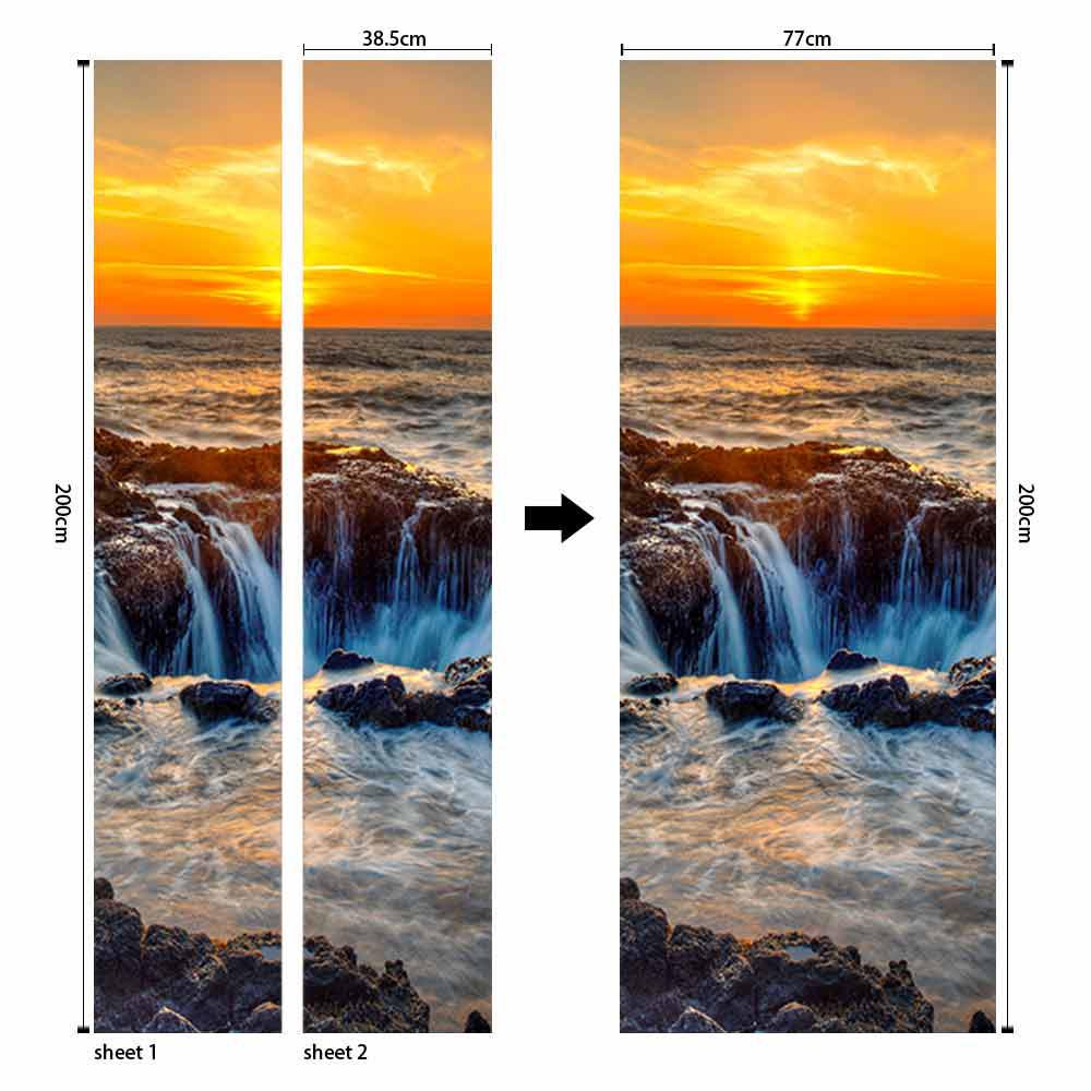 Landscape Door Stickers Removable-Maas