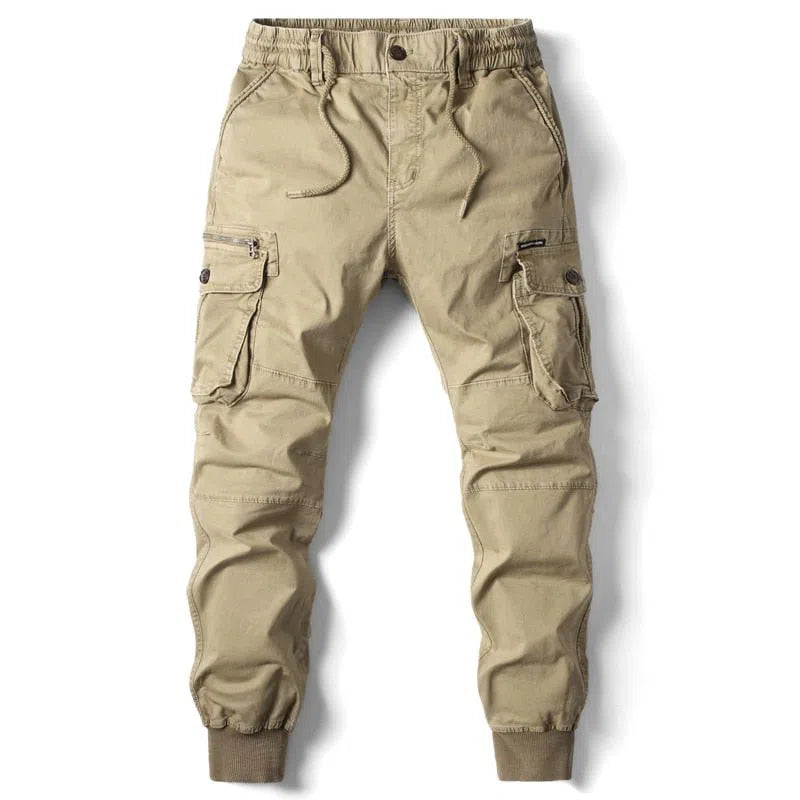 Men's Cargo Pants Full Length Military Work Tactical Trousers-Maas