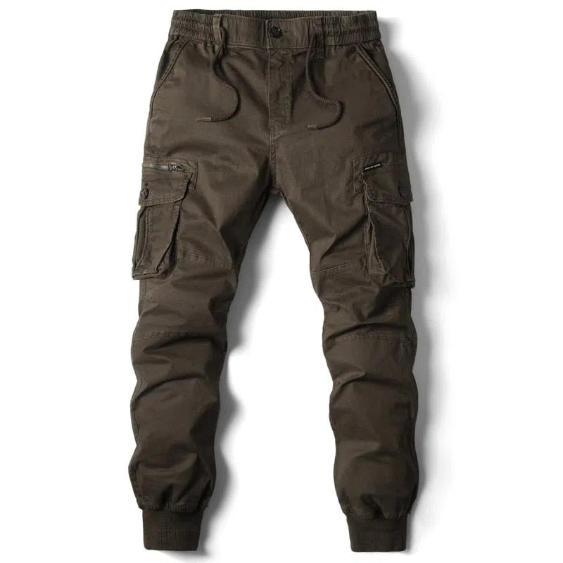 Men's Cargo Pants Full Length Military Work Tactical Trousers-Maas