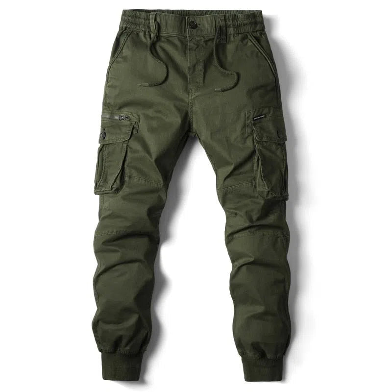 Men's Cargo Pants Full Length Military Work Tactical Trousers-Maas