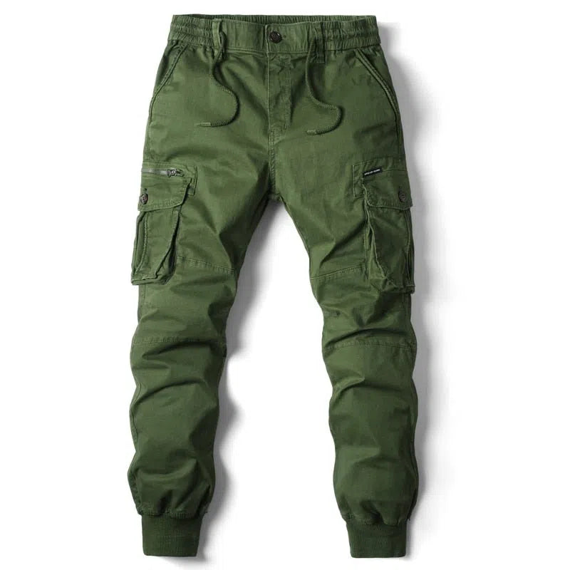 Men's Cargo Pants Full Length Military Work Tactical Trousers-Maas