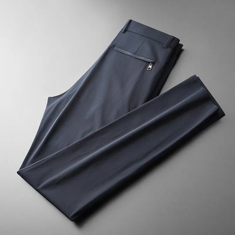 Men's Casual Pants Loose Thin Ice Silk Breathable Pants-Maas