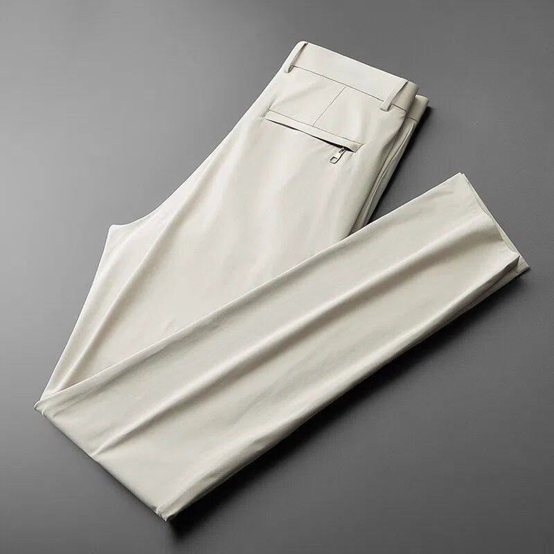 Men's Casual Pants Loose Thin Ice Silk Breathable Pants-Maas