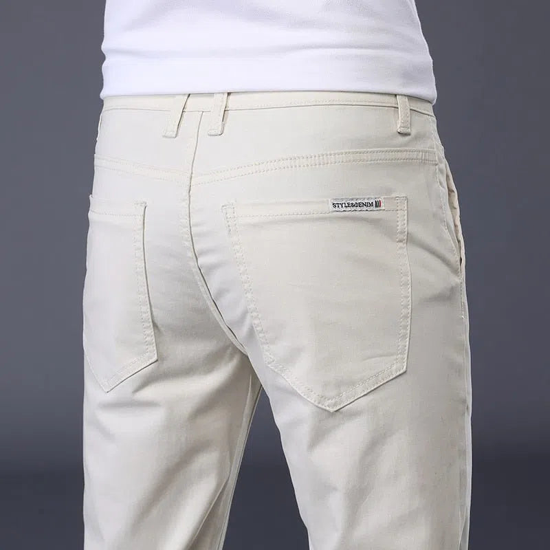 Men's Classic Thin Casual Business Pants Stretch Cotton-Maas