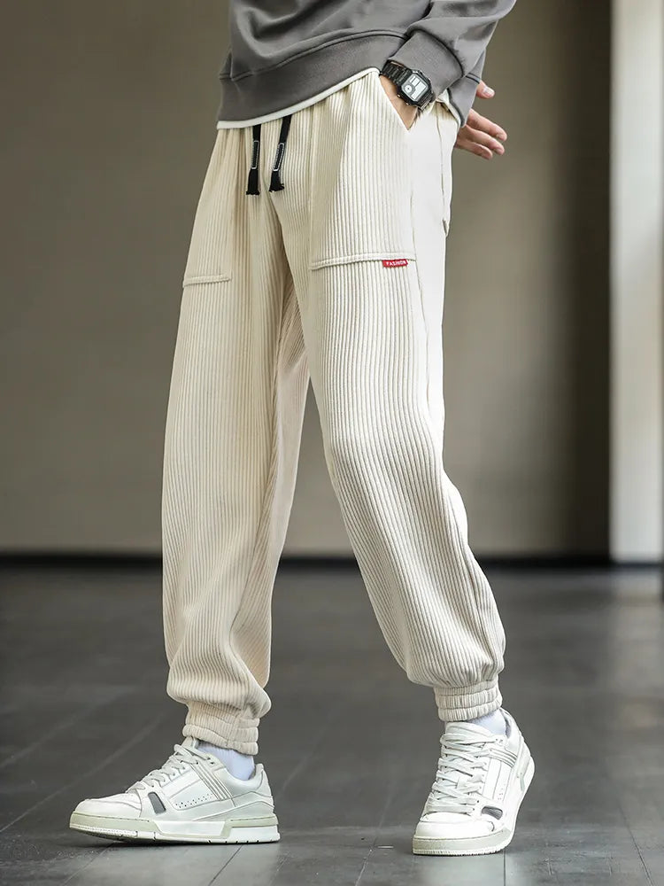 Men's Corduroy Sweatpants Baggy Joggers-Maas