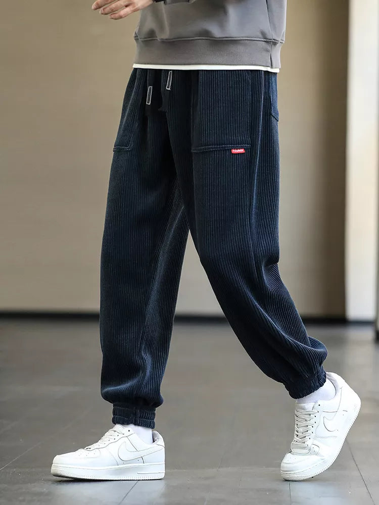 Men's Corduroy Sweatpants Baggy Joggers-Maas