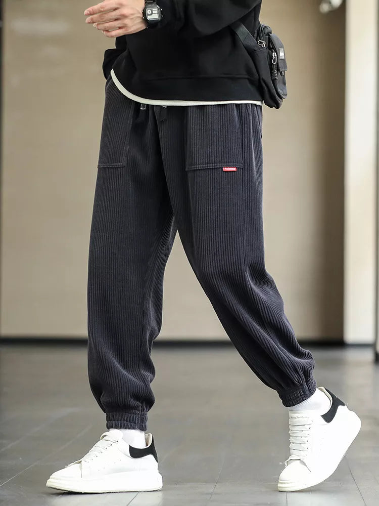 Men's Corduroy Sweatpants Baggy Joggers-Maas