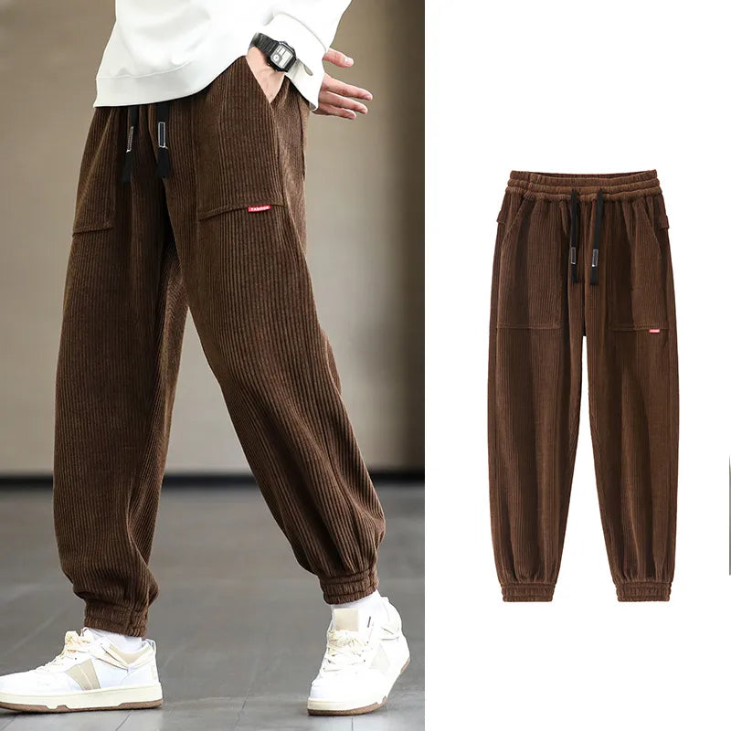 Men's Corduroy Sweatpants Baggy Joggers-Maas