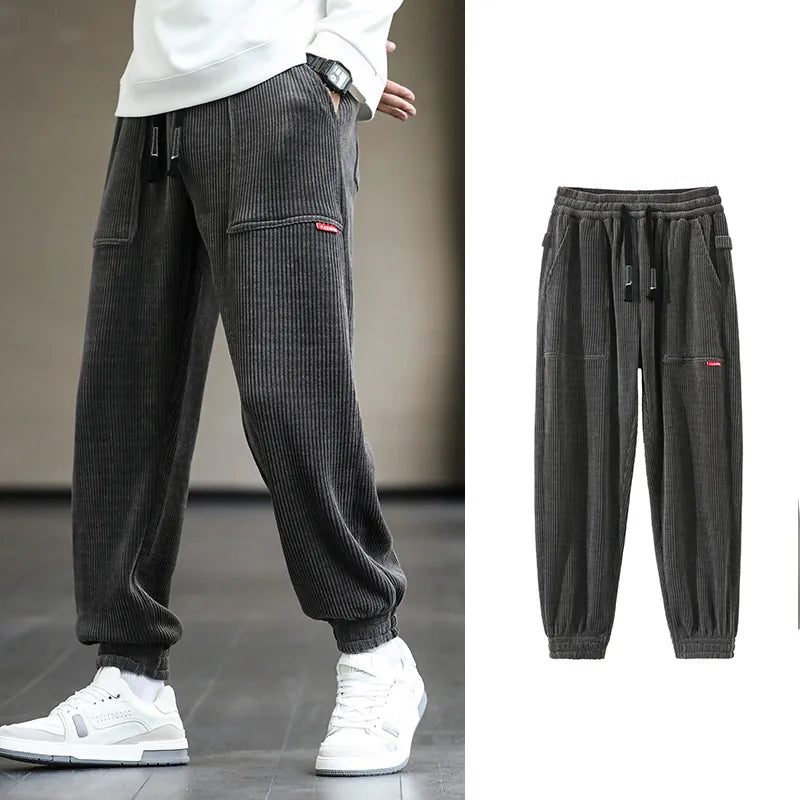 Men's Corduroy Sweatpants Baggy Joggers-Maas