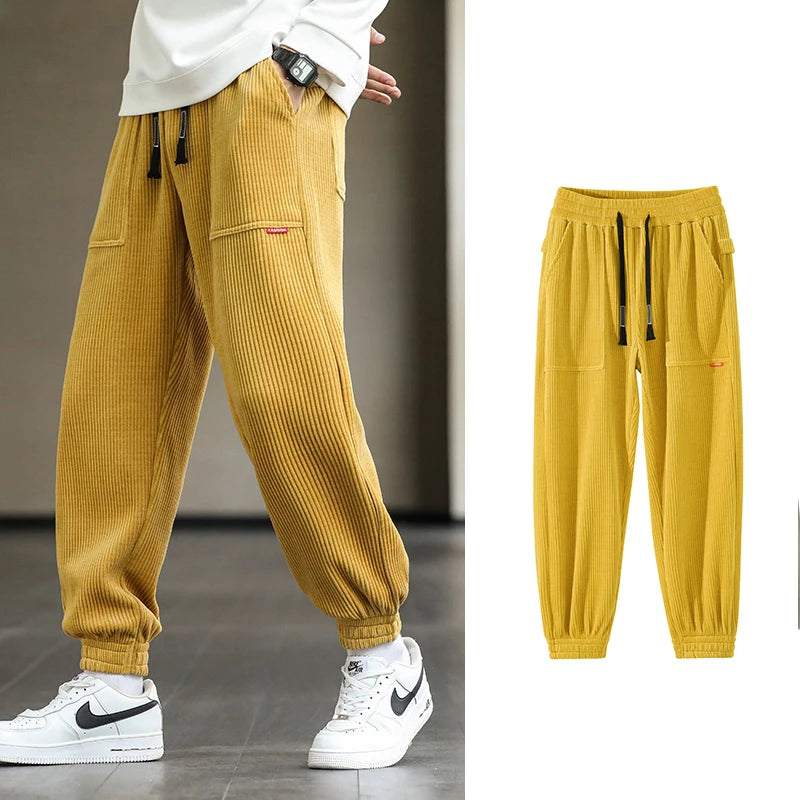 Men's Corduroy Sweatpants Baggy Joggers-Maas