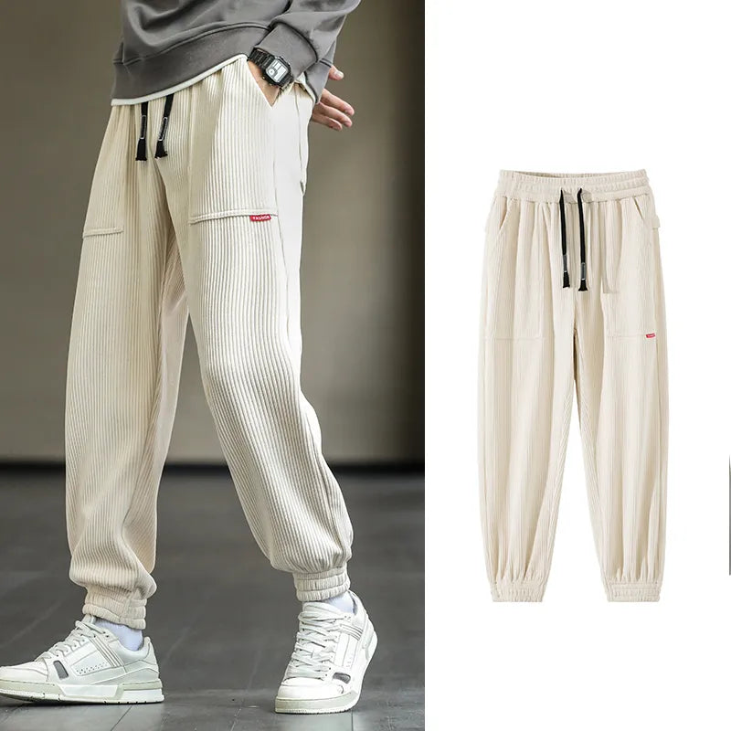 Men's Corduroy Sweatpants Baggy Joggers-Maas