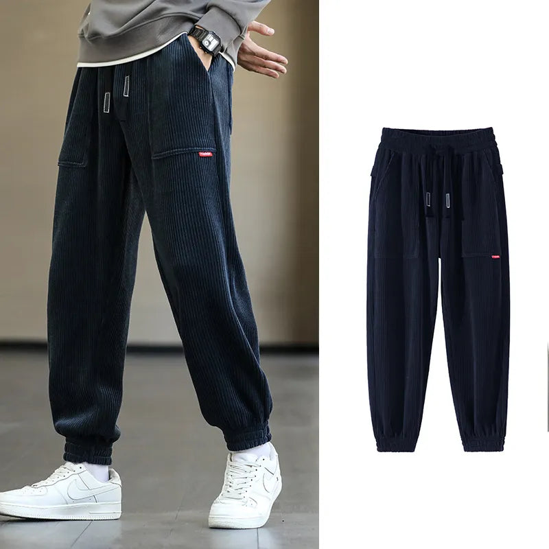 Men's Corduroy Sweatpants Baggy Joggers-Maas