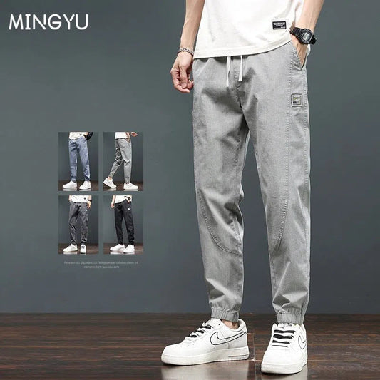 Men's Cotton Casual Pants Jogger Sweatpants Trousers-Maas