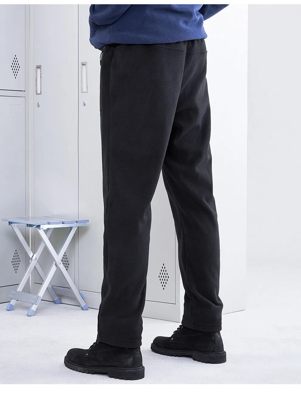 Men's Fleece Warm Pants Casual Trousers-Maas