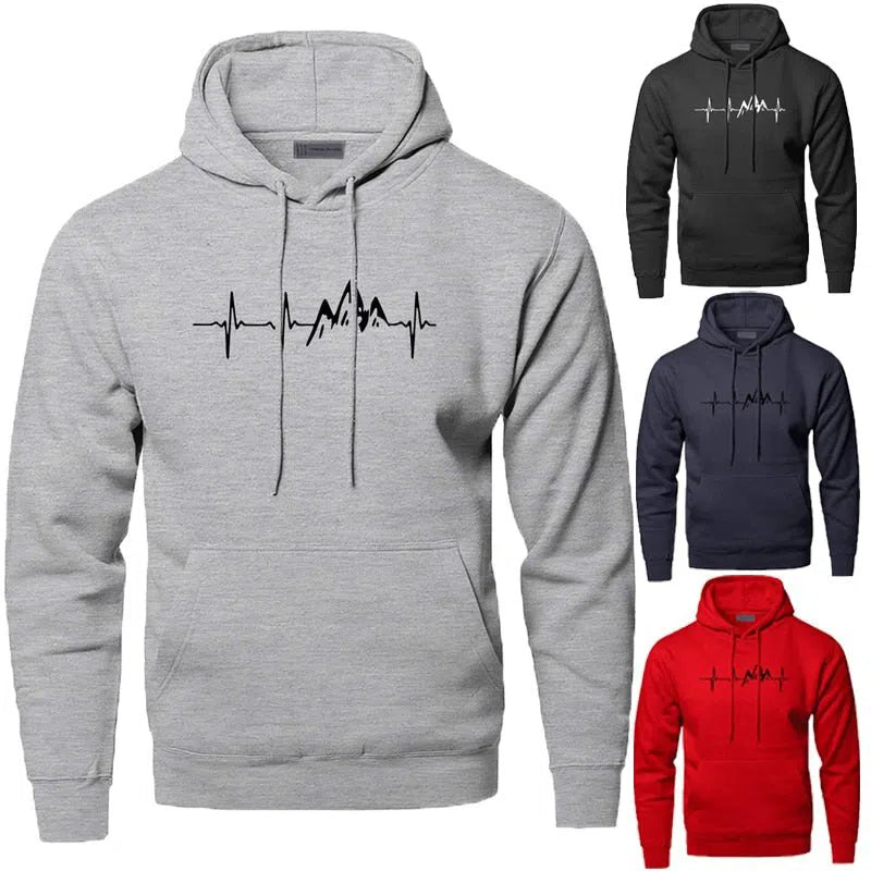 Men's Hoodie Fleece Sweatshirt Casual Pullovers-Maas