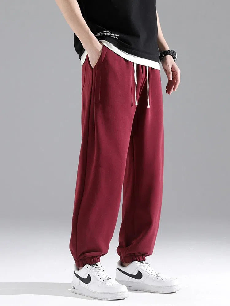 Men's Jogger Sweatpants Casual Trousers Loose Pant-Maas