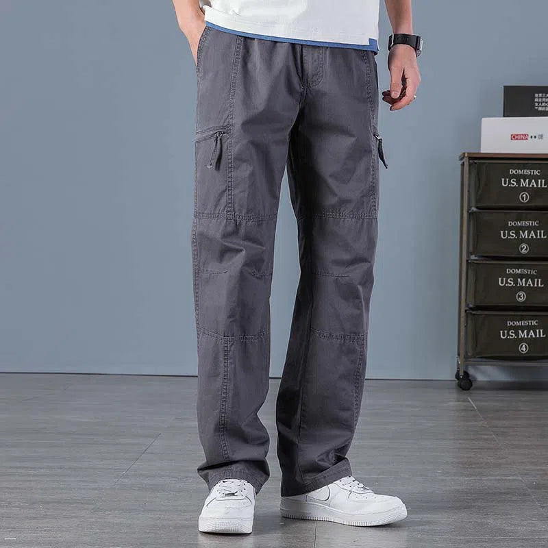 Men's Military Cargo Pants Multi Pockets Trousers-Maas