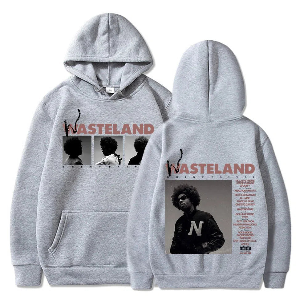 Men's Music Wasteland Sweatshirt Oversized Fleece Pullover-Maas