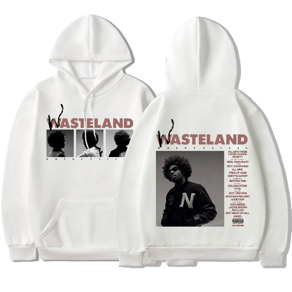 Men's Music Wasteland Sweatshirt Oversized Fleece Pullover-Maas