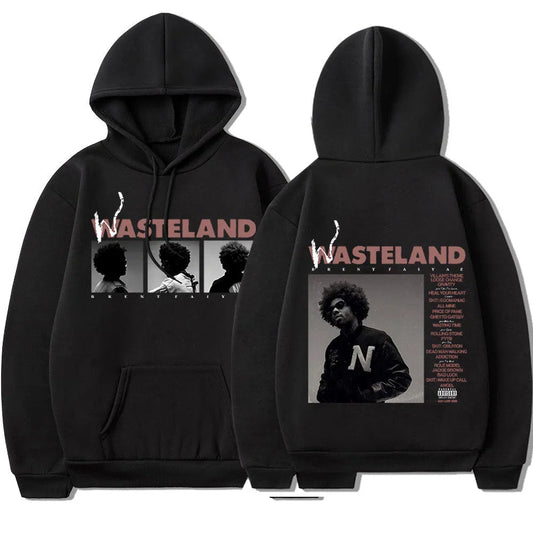 Men's Music Wasteland Sweatshirt Oversized Fleece Pullover-Maas