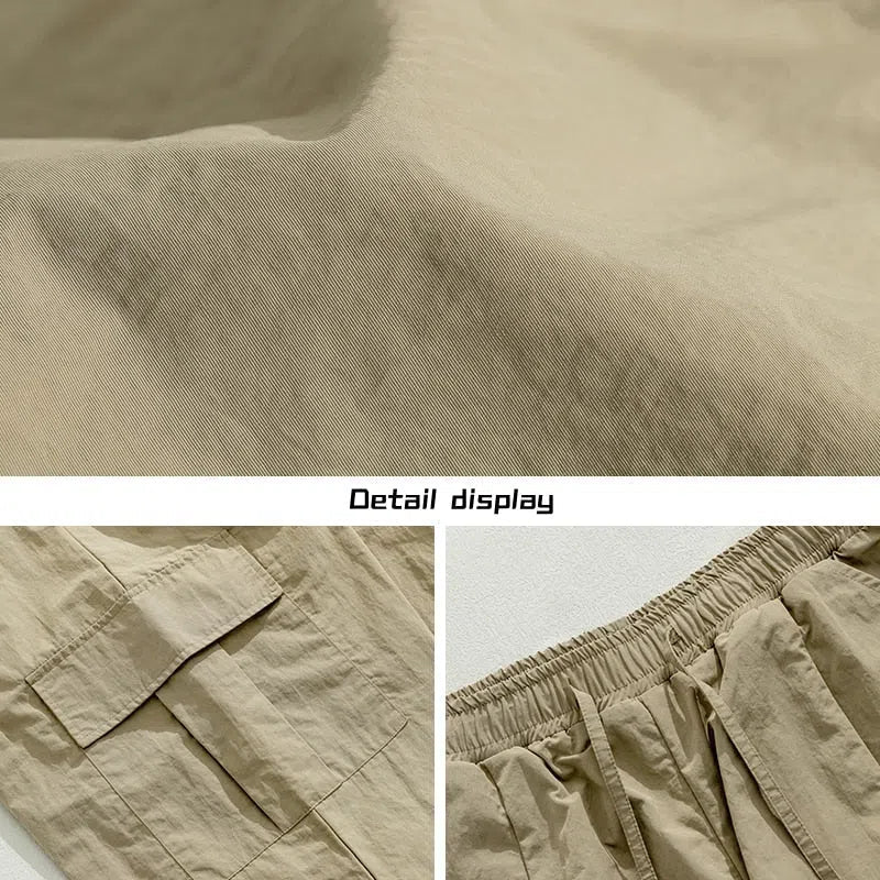 Men's New Multi-Pocket Cargo Pants Casual Straight Trousers-Maas