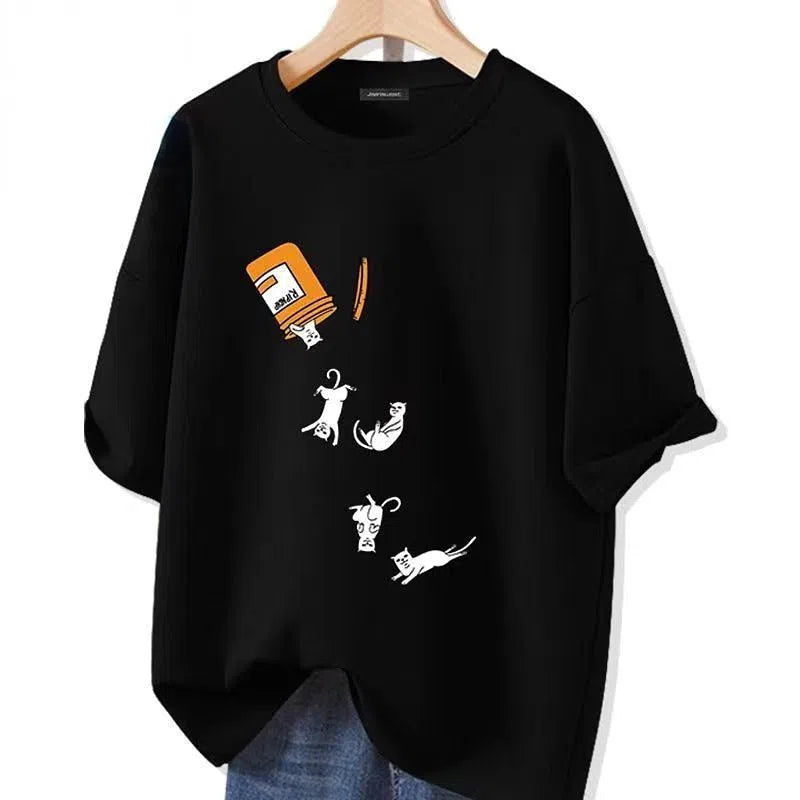 Men's Shirt Cotton Graphic Short Sleeves Oversized Anime-Maas